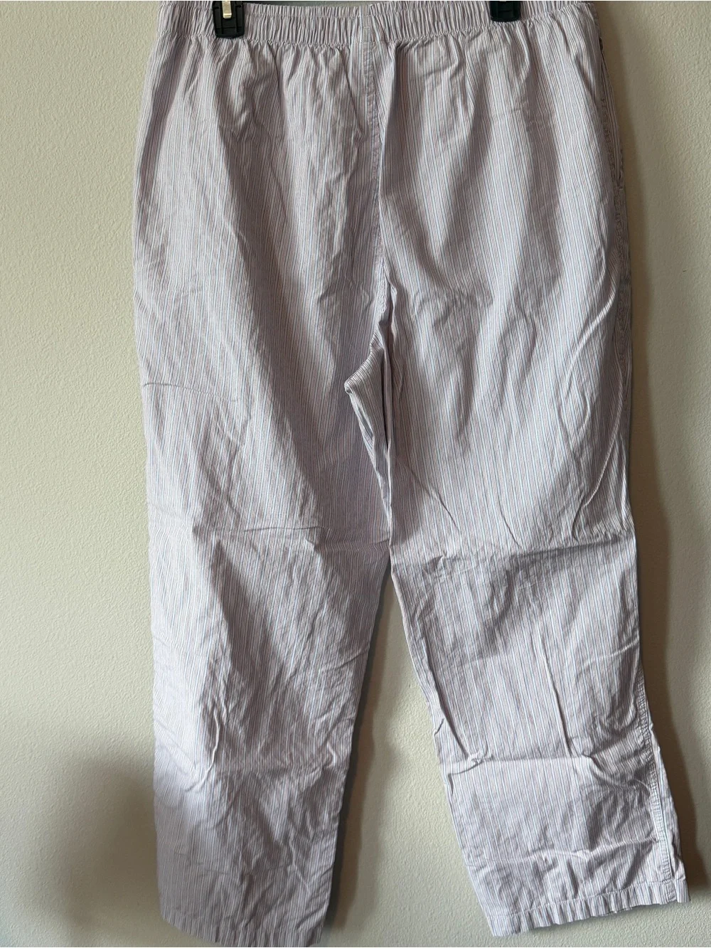 Brooks Brothers Light Blue, Brown, and White Pinstripe Pajama Pants Size Large